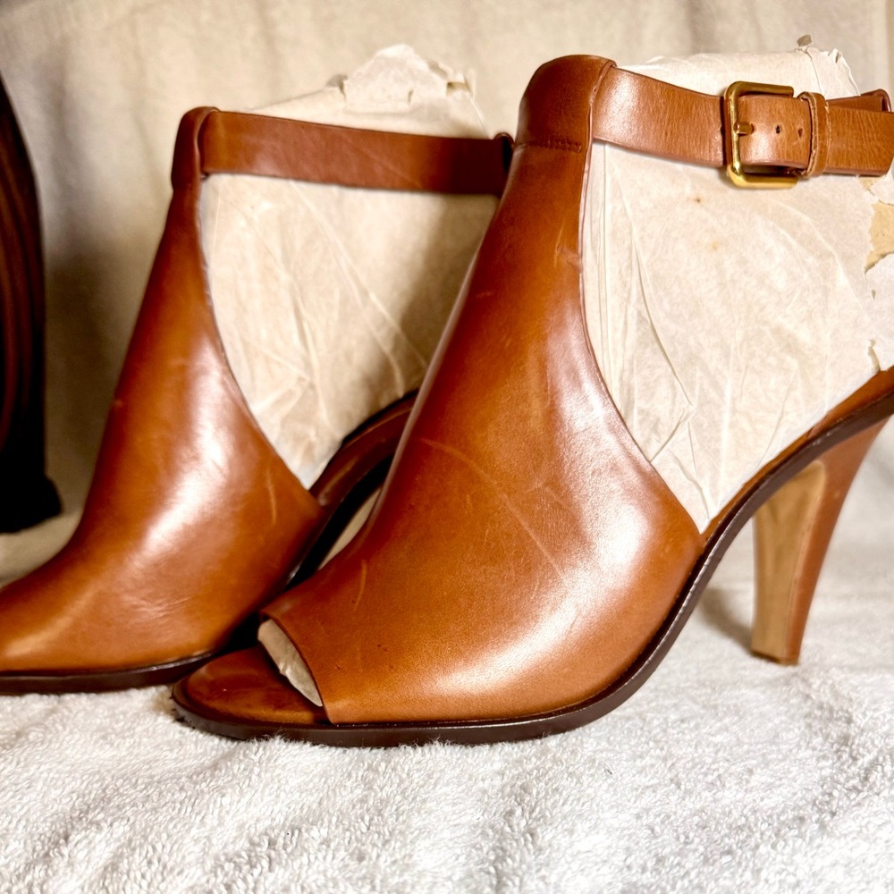Vince Camuto Brown High Heel Ankle Boots